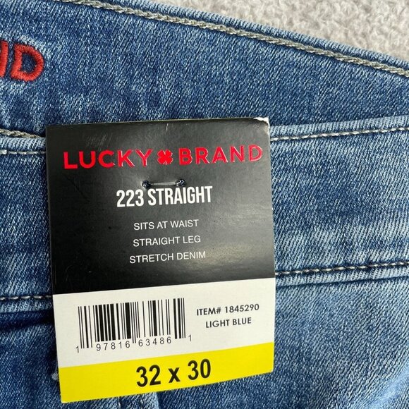 NEW Lucky Brand 223 Straight Men's 32x30 Stretch Denim Jeans - Picture 4 of 7